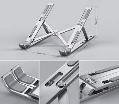 Portable steel laptop stand